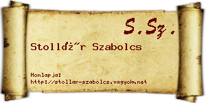 Stollár Szabolcs névjegykártya